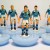 Subbuteo Andrew Table Soccer Lazio 1998-99 on classic Hasbro bases